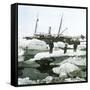 Andree Expedition to the North Pole, Spitsbergen, the "Swenksund"-Leon, Levy et Fils-Framed Stretched Canvas