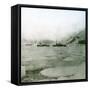 Andree Expedition to the North Pole, Spitzbergen, Virgo-Bay at Midnight-Leon, Levy et Fils-Framed Stretched Canvas
