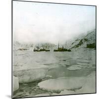 Andree Expedition to the North Pole, Spitzbergen, Virgo-Bay at Midnight-Leon, Levy et Fils-Mounted Photographic Print