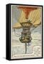 Andree Setting Out on His Balloon Flight to the North Pole, 1897-null-Framed Stretched Canvas