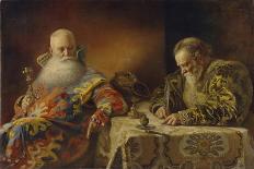 An Edict are Written, 1890-Andrei Andreevich Karelin-Framed Giclee Print