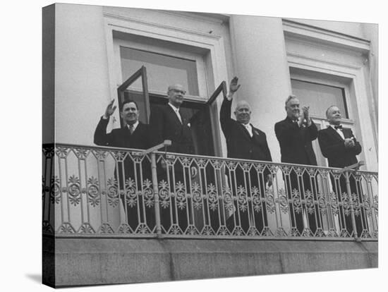 Andrei Gromyko, Urho Kekkonen, Nikita Khrushchev, Nikolai Belganin, V.J. Sukselainen-null-Stretched Canvas