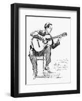 Andres Segovia (1893-1987)-Hilda Wiener-Framed Giclee Print