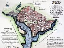 Washington, Dc, Plan, 1792-Andrew Ellicott-Giclee Print