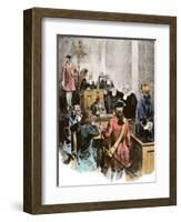 Andrew Hamilton's Defense of John Peter Zenger, Establishing Freedom of the Press-null-Framed Giclee Print