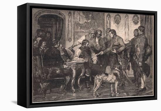 Andrew Hofer Appointed Governor of the Tyrol Ad 1809-Franz Von Defregger-Framed Stretched Canvas