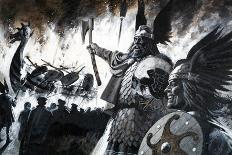 Scene from Beowulf-Andrew Howat-Giclee Print