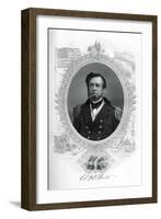 Andrew Hull Foote, American Civil War Admiral, 1862-1867-G Stodart-Framed Giclee Print