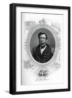 Andrew Hull Foote, American Civil War Admiral, 1862-1867-G Stodart-Framed Giclee Print