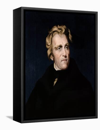 Andrew Jackson, 7th U.S. President-Science Source-Framed Stretched Canvas