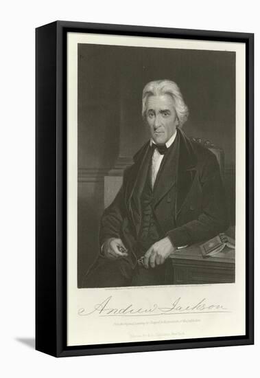 Andrew Jackson-Alonzo Chappel-Framed Stretched Canvas