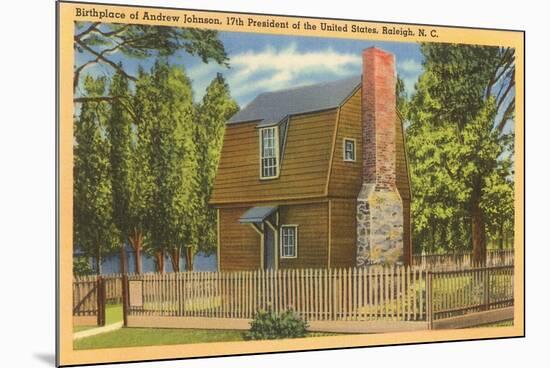 Andrew Johnson Birthplace, Raleigh, North Carolina-null-Mounted Art Print