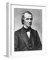 Andrew Johnson, C.1855-65 (B/W Photo)-Mathew & studio Brady-Framed Giclee Print