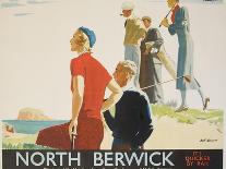 North Berwick Poster-Andrew Johnson-Mounted Giclee Print