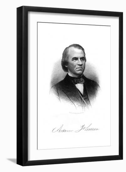 Andrew Johnson, Pres.-HB Hall-Framed Giclee Print