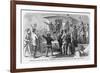 Andrew Johnson Speaking from a Train-null-Framed Giclee Print