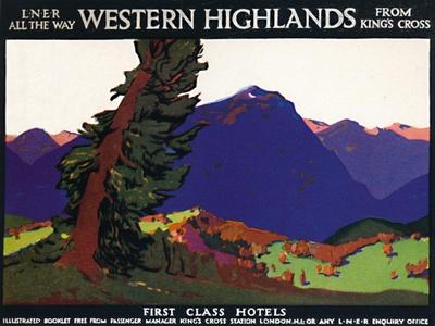 'Western Highlands - First Class Hotels - British Poster', c1926