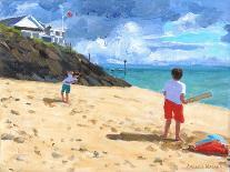 Bowling and Batting, Abersoch, 2015-Andrew Macara-Giclee Print