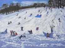 Skiing, Samoens, Grand Massif, France, 2021 (oil on canvas)-Andrew Macara-Giclee Print