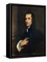 Andrew Marvell portrait-Adriaen Hanneman-Framed Stretched Canvas