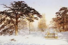 Untrodden Snow Within Three Miles of Charing Cross, Holland Park-Andrew Mccallum-Stretched Canvas