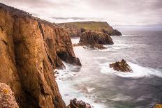 Kynance Cove in late evening, Lizard National Nature Reserve, Lizard Peninsula, England-Andrew Michael-Photographic Print