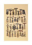 Vintage Corkscrews-Andrew Rose-Mounted Giclee Print
