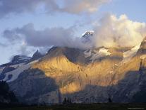 Blumlisalphorn (3664M) in Evening Light, Bernese Oberland, Swiss Alps, Switzerland, Europe-Andrew Sanders-Framed Photographic Print