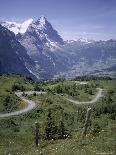 The Eiger, 3970M, Bernese Oberland, Alps, Switzerland-Andrew Sanders-Framed Stretched Canvas