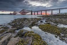 Dawn Breaks over the Forth Rail Bridge, UNESCO World Heritage Site, and the Firth of Forth-Andrew Sproule-Photographic Print