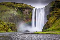 Skogafoss Waterfall Situated on the Skoga River in the South Region, Iceland, Polar Regions-Andrew Sproule-Framed Photographic Print