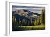 Andrew Whiteford Rides The Single Track Of Black's Canyon Teton Pass At Sunset Near Wilson, Wyoming-Jay Goodrich-Framed Photographic Print