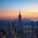 Empire State Building at Sunset from Top of the Rock Observatory-Andria Patino-Photographic Print