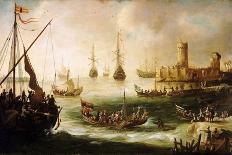 The Return to Amsterdam of the Fleet of the Dutch East India Company in 1599-Andries van Eertvelt-Giclee Print