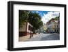 Andriyivsky Uzviz (Andrews Descent) in Kiev, Ukraine, Europe-Michael Runkel-Framed Photographic Print