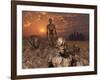 Android Fossils Preserved in Sedimentary Rock on an Alien World-Stocktrek Images-Framed Photographic Print