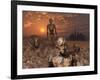 Android Fossils Preserved in Sedimentary Rock on an Alien World-Stocktrek Images-Framed Photographic Print