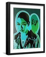 Android V Butterfly-Abstract Graffiti-Framed Giclee Print