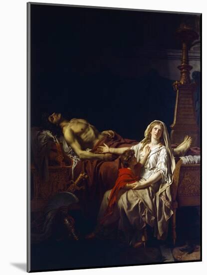 Andromache Mourning over Body of Hector-Jacques-Louis David-Mounted Giclee Print