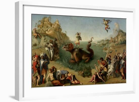 Andromeda Freed by Perseus, 1510-1515-Piero di Cosimo-Framed Giclee Print