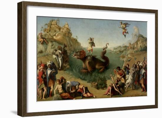 Andromeda Freed by Perseus, 1510-1515-Piero di Cosimo-Framed Giclee Print