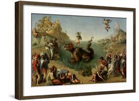 Andromeda Freed by Perseus, 1510-1515-Piero di Cosimo-Framed Giclee Print