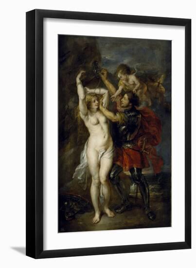 Andromeda Freed by Perseus, 1641-1642-Peter Paul Rubens-Framed Giclee Print