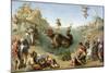 Andromeda Freed by Perseus (With Perseus Slaying the Dragon)-Piero di Cosimo-Mounted Giclee Print