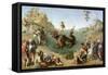 Andromeda Freed by Perseus (With Perseus Slaying the Dragon)-Piero di Cosimo-Framed Stretched Canvas