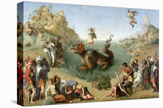 Andromeda Freed by Perseus (With Perseus Slaying the Dragon)-Piero di Cosimo-Stretched Canvas