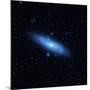 Andromeda Galaxy's Older Stellar Population in Blue-null-Mounted Photographic Print