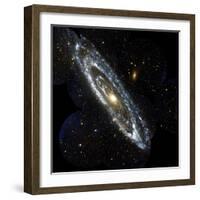 Andromeda Galaxy, UV Image-null-Framed Premium Photographic Print