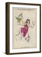 Andromeda (Gloria Federici) in Chains Plus Triangles Constellation-Sidney Hall-Framed Art Print
