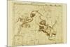 Andromeda Perseus Triangulum-Sir John Flamsteed-Mounted Premium Giclee Print